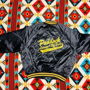 Vintage King Louie satin jacket with big back hit. Small-town bar promo vibes XL